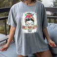 Early Head Start Life Messy Bun Back To School Teacher Women Women's Comfort Colors T-Shirt Gray Early Head Start Life Messy Bun Back To School Teacher Women Women's Comfort Colors T-Shirt Gray