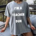 Easy Halloween Teacher Costume Shirt For Men Women Kids Women's Comfort Colors T-Shirt Gray