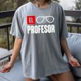 El Professor Money Costume Profesor Glasses Men Teacher Gift Women's Comfort Colors T-Shirt Gray