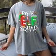 Elf Squad Pre-k Teacher Christmas Child Xmas Women's Comfort Colors T-Shirt Gray Elf Squad Pre-k Teacher Christmas Child Xmas Women's Comfort Colors T-Shirt Gray