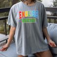 English Teacher Men Women Grammar Class English Teacher Women's Comfort Colors T-Shirt Gray