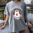 Espooky Vibes Maestra Halloween Spanish Mexican Teacher Women's Comfort Colors T-Shirt Gray Espooky Vibes Maestra Halloween Spanish Mexican Teacher Women's Comfort Colors T-Shirt Gray