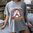 Espooky Vibes Maestra Halloween Spanish Mexican Teacher Women's Comfort Colors T-Shirt Gray