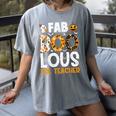 Faboolous ESL ESOL Teacher Spooky Teacher Halloween Costume For Men Women Women's Comfort Colors T-Shirt Gray