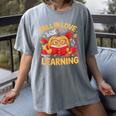 Fall In Love With Learning Pumpkin Thanksgiving Teacher Fall Women's Comfort Colors T-Shirt Gray