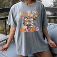 Fall In Love With Reading Halloween Stack Of Book Teacher Women's Comfort Colors T-Shirt Gray Fall In Love With Reading Halloween Stack Of Book Teacher Women's Comfort Colors T-Shirt Gray