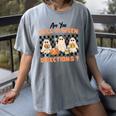 Are You Fall-O-Ween Directions Halloween Ghost Fall Teacher Women's Comfort Colors T-Shirt Gray