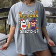 Are You Fall O Ween Directions Halloween Teacher Ghost Women's Comfort Colors T-Shirt Gray Are You Fall O Ween Directions Halloween Teacher Ghost Women's Comfort Colors T-Shirt Gray