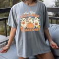 Are You Fall O Ween Directions Halloween Teacher Women's Comfort Colors T-Shirt Gray Are You Fall O Ween Directions Halloween Teacher Women's Comfort Colors T-Shirt Gray