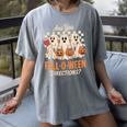 Are You Fall O Ween Directions Teacher Halloween Boo Ghost Women's Comfort Colors T-Shirt Gray