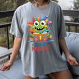 Feed The Reading Monster Halloween Teacher Women's Comfort Colors T-Shirt Gray Feed The Reading Monster Halloween Teacher Women's Comfort Colors T-Shirt Gray