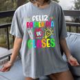 Feliz Primer Dia De Clases Kids Girl Teacher Spanish School Women's Comfort Colors T-Shirt Gray