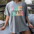 First Grade Dream Team Back To School 1st Grade Teacher Women's Comfort Colors T-Shirt Gray