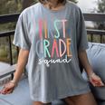 First Grade Squad 1st Grade Teacher Crew Back To School Team Women's Comfort Colors T-Shirt Gray First Grade Squad 1st Grade Teacher Crew Back To School Team Women's Comfort Colors T-Shirt Gray