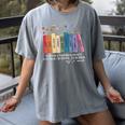Floral Books Never Underestimate A Public School Teacher Women's Comfort Colors T-Shirt Gray