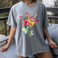 Flower American Sign Language ASL Teacher Teaching Deaf Women's Comfort Colors T-Shirt Gray Flower American Sign Language ASL Teacher Teaching Deaf Women's Comfort Colors T-Shirt Gray