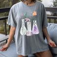 Flowers Test Tube Chemistry Student Science Teacher Women Women's Comfort Colors T-Shirt Gray Flowers Test Tube Chemistry Student Science Teacher Women Women's Comfort Colors T-Shirt Gray