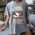 Front Office Teacher Admin Meaning School Secretary Women's Comfort Colors T-Shirt Gray Front Office Teacher Admin Meaning School Secretary Women's Comfort Colors T-Shirt Gray