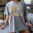 Fun Zoo Animal Print Teacher Shirts Wild About My Students Women's Comfort Colors T-Shirt Gray