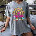 Future Kids Career Teacher Rainbow Boy Girl Graduations Women's Comfort Colors T-Shirt Gray Future Kids Career Teacher Rainbow Boy Girl Graduations Women's Comfort Colors T-Shirt Gray