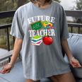 Future Teacher With Canyon And Book Teacher Men Women Girls Kids Women's Comfort Colors T-Shirt Gray
