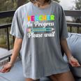 Future Teacher Cool Teacher In Progress Please Wait Women's Comfort Colors T-Shirt Gray
