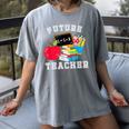 Future Teacher Costume For Adults And Kids T-Shirt Women's Comfort Colors T-Shirt Gray Future Teacher Costume For Adults And Kids T-Shirt Women's Comfort Colors T-Shirt Gray