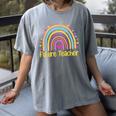 Future Teacher Rainbow Women's Comfort Colors T-Shirt Gray