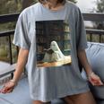 Ghost Library Halloween Book Reading Books Lover Teacher Women's Comfort Colors T-Shirt Gray Ghost Library Halloween Book Reading Books Lover Teacher Women's Comfort Colors T-Shirt Gray