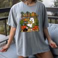 Ghost Library Reading Books Halloween Librarian Teacher Women's Comfort Colors T-Shirt Gray