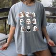 Ghosts With Books Library Halloween Men Women Kids Teacher Women's Comfort Colors T-Shirt Gray Ghosts With Books Library Halloween Men Women Kids Teacher Women's Comfort Colors T-Shirt Gray