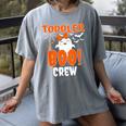 Girl Toddler Boo Crew Daycare Teacher Halloween Party Women's Comfort Colors T-Shirt Gray