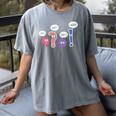 Grammar Teacher Wait What Stop It I Agree Humor Women's Comfort Colors T-Shirt Gray