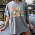 Groovy Math Is The Only Subject That Counts Math Teacher For Men Women Girls Kids Women's Comfort Colors T-Shirt Gray