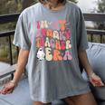 Groovy In My Spooky Teacher Era Halloween Party Boo Women's Comfort Colors T-Shirt Gray