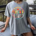 Groovy Title 1 Crew Cute Title 1 Reading Teacher Men Women Kids Women's Comfort Colors T-Shirt Gray