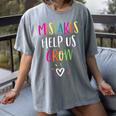 Growth Mindset Positive Back To School Teacher Student Women's Comfort Colors T-Shirt Gray Growth Mindset Positive Back To School Teacher Student Women's Comfort Colors T-Shirt Gray