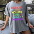 Growth Mindset Teacher Positive Message Inspirational Quote Women's Comfort Colors T-Shirt Gray