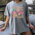 Half Teacher Half Iced Coffee Back To School Women's Comfort Colors T-Shirt Gray Half Teacher Half Iced Coffee Back To School Women's Comfort Colors T-Shirt Gray