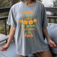 Halloween Cutest Pumpkins First Grade Teacher Women's Comfort Colors T-Shirt Gray Halloween Cutest Pumpkins First Grade Teacher Women's Comfort Colors T-Shirt Gray