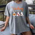Halloween Ghost Teachers Teaching My Boos Costume Women Men Women's Comfort Colors T-Shirt Gray Halloween Ghost Teachers Teaching My Boos Costume Women Men Women's Comfort Colors T-Shirt Gray