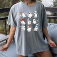 Halloween PE Teacher Ghost Playing Soccer Football Baseball Women's Comfort Colors T-Shirt Gray Halloween PE Teacher Ghost Playing Soccer Football Baseball Women's Comfort Colors T-Shirt Gray