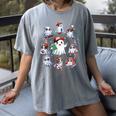 Halloween PE Teacher Ghost Playing Sports Physical Education Women's Comfort Colors T-Shirt Gray