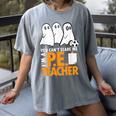 Halloween PE Teacher Shirt Can't Scare Me Women's Comfort Colors T-Shirt Gray Halloween PE Teacher Shirt Can't Scare Me Women's Comfort Colors T-Shirt Gray