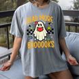Halloween Read More Books Retro Costume Teacher Women Girls Women's Comfort Colors T-Shirt Gray Halloween Read More Books Retro Costume Teacher Women Girls Women's Comfort Colors T-Shirt Gray