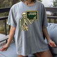 Halloween Skeleton 67 Meme Square Root 4489 Math Teacher Women's Comfort Colors T-Shirt Gray