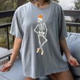 Halloween Skeleton Tap Dance Ballet Dance Teacher Women's Comfort Colors T-Shirt Gray Halloween Skeleton Tap Dance Ballet Dance Teacher Women's Comfort Colors T-Shirt Gray