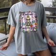 Halloween Skeleton Teacher I'Ll Just Wait Until It's Quiet Women's Comfort Colors T-Shirt Gray Halloween Skeleton Teacher I'Ll Just Wait Until It's Quiet Women's Comfort Colors T-Shirt Gray
