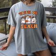 Halloween Teacher Ghosts Trick Or Teach Retro Costume Women Women's Comfort Colors T-Shirt Gray Halloween Teacher Ghosts Trick Or Teach Retro Costume Women Women's Comfort Colors T-Shirt Gray