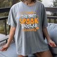 Halloween Teacher I Teach The Most Spooktacular Students Men Women Women's Comfort Colors T-Shirt Gray